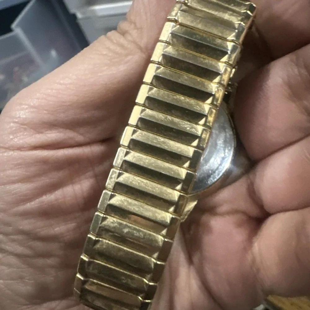Works VTG 1965 Timex Marlin Waterproof Gold Men's watch Manual Wind 34mm 7.5